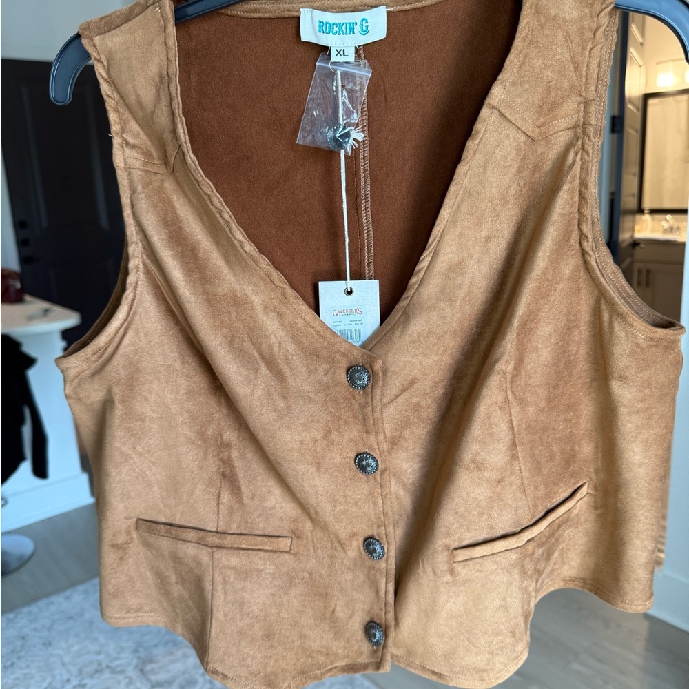 Rockin' C Women's Tan Vest